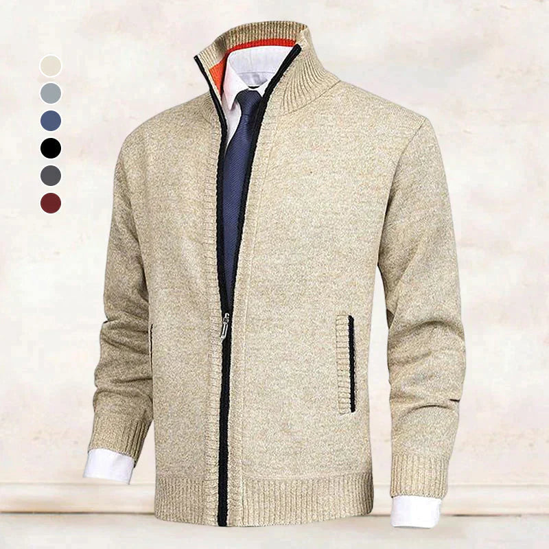 WW | Elegantes Herrenjackett mit Reißverschluss und Taschen