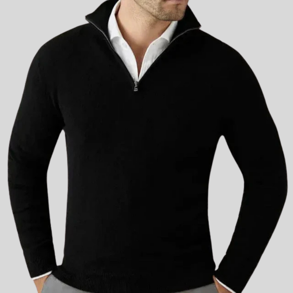 WW | Komfortable Herren Half Zip Pullover Für Elegante Anlässe