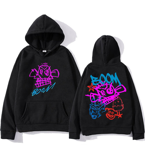 WW | Arcane Jinx Cartoon Langarm-Hoodie