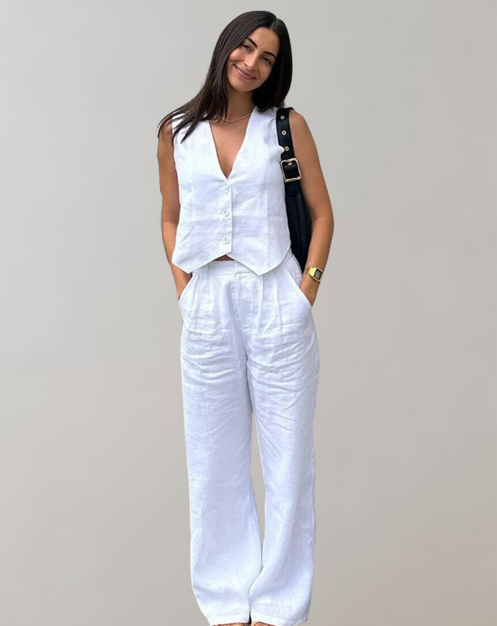 W&W Mode -  Tank-Top und High-Waist-Hosen