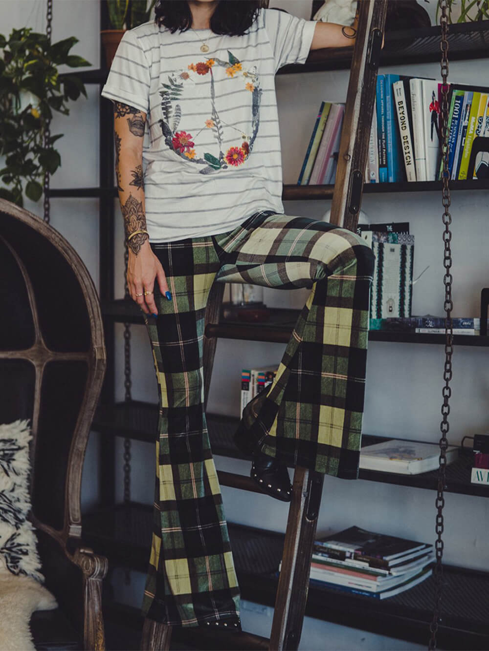 W&W Mode | Retro-Hose mit weitem Bein