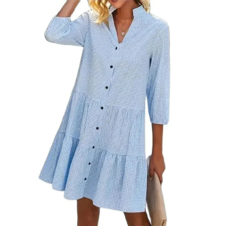 W&W Mode | Elegantes Weste Kleid Mit Knopfverschluss