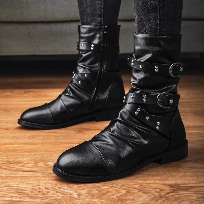 W&W Mode | Stiefel Aus Weinlese Leder