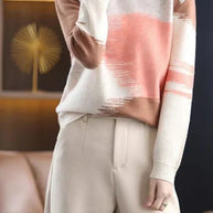 Tie-Dye-Pullover mit langen Ärmeln