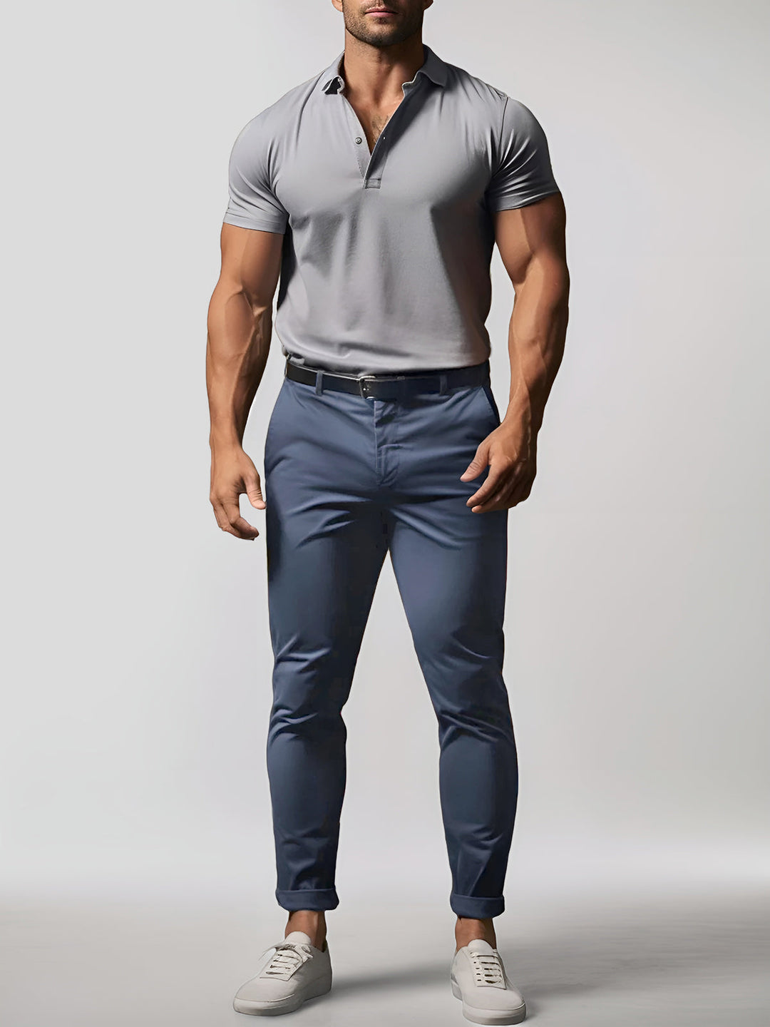 W&W Mode | Hochwertige, Dehnbare Herren Chino Hose Aus Pflegeleichtem Baumwoll Mischgewebe