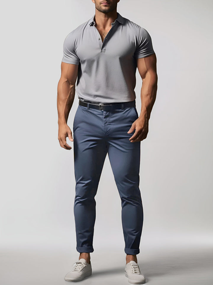 W&W Mode | Hochwertige, Dehnbare Herren Chino Hose Aus Pflegeleichtem Baumwoll Mischgewebe