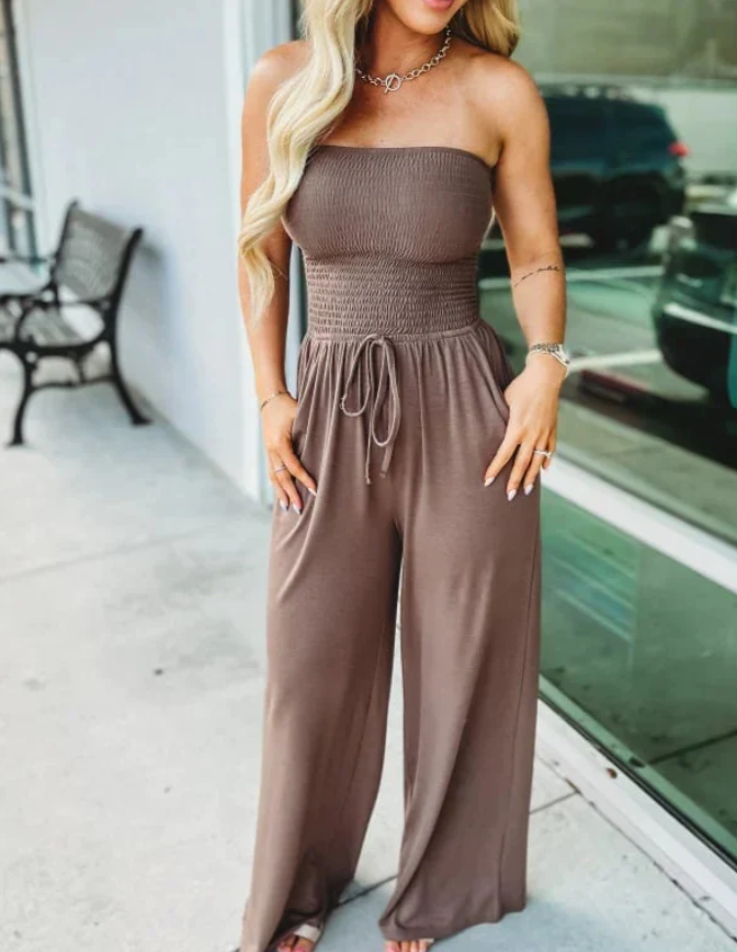W&W Mode | Bequemer Jumpsuit Mit Weitem Bein