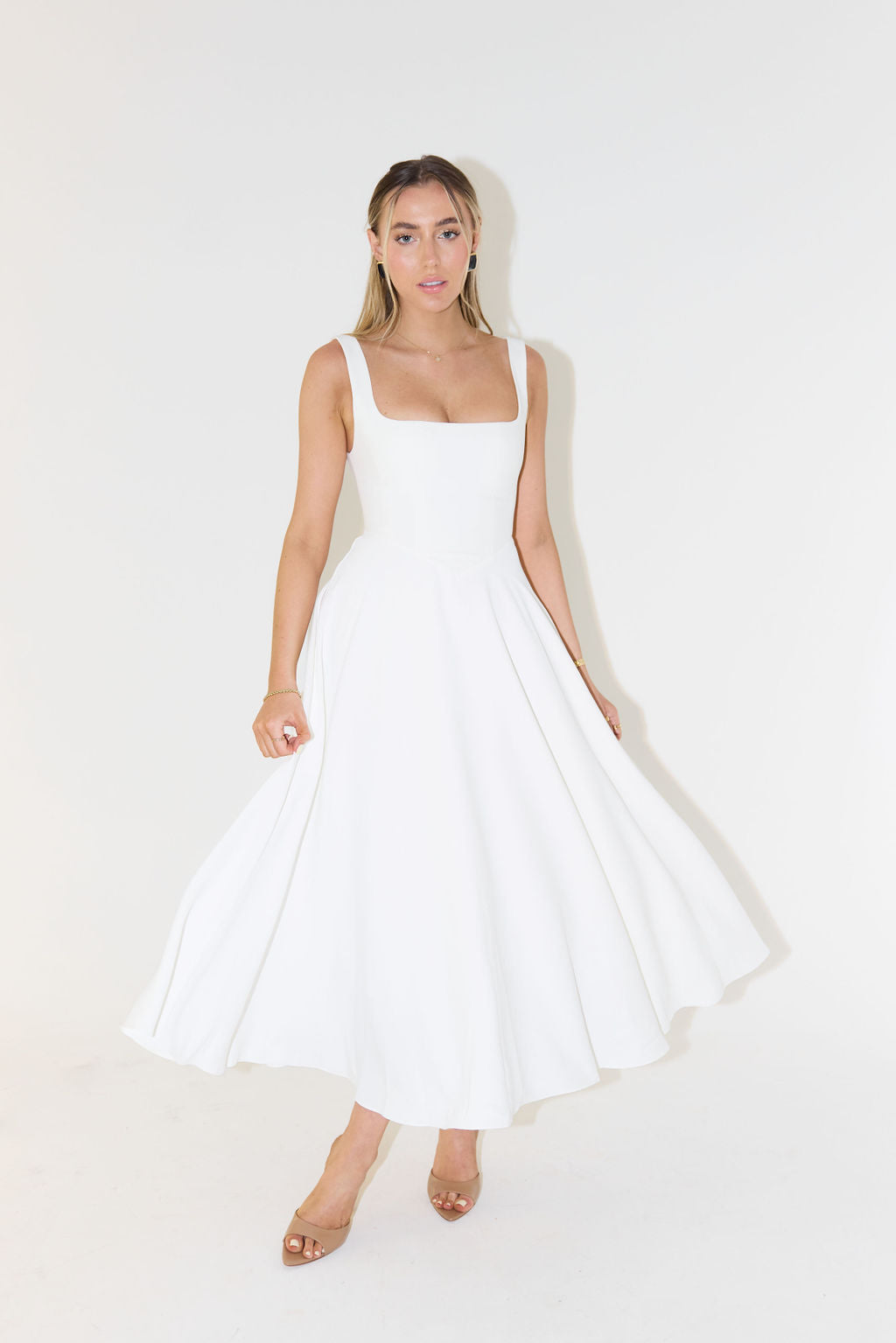 WW | Midikleid mit quadratischer Ausschnitt