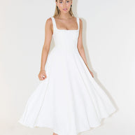 WW | Midikleid mit quadratischer Ausschnitt
