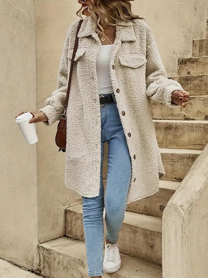 Weiche Jacke mit Knöpfen