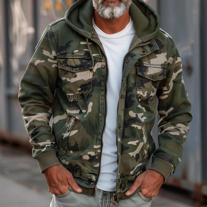 W&W Mode | Jacke Mit Camouflage Druck