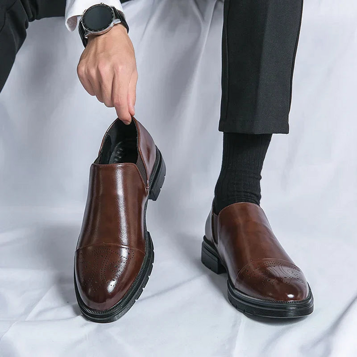 W&W Mode | Elegante Herrenschuhe Klassische Slipper Anzugschuhe Mit Eleganter Verarbeitung