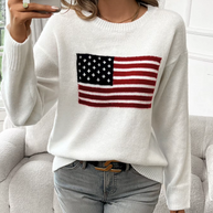 WW | Baumwollstrickpullover Mit Rundhalsausschnitt