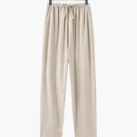 WW | Leichte Slim Fit Herren Sommer Leinenhose Mit Kordelzug