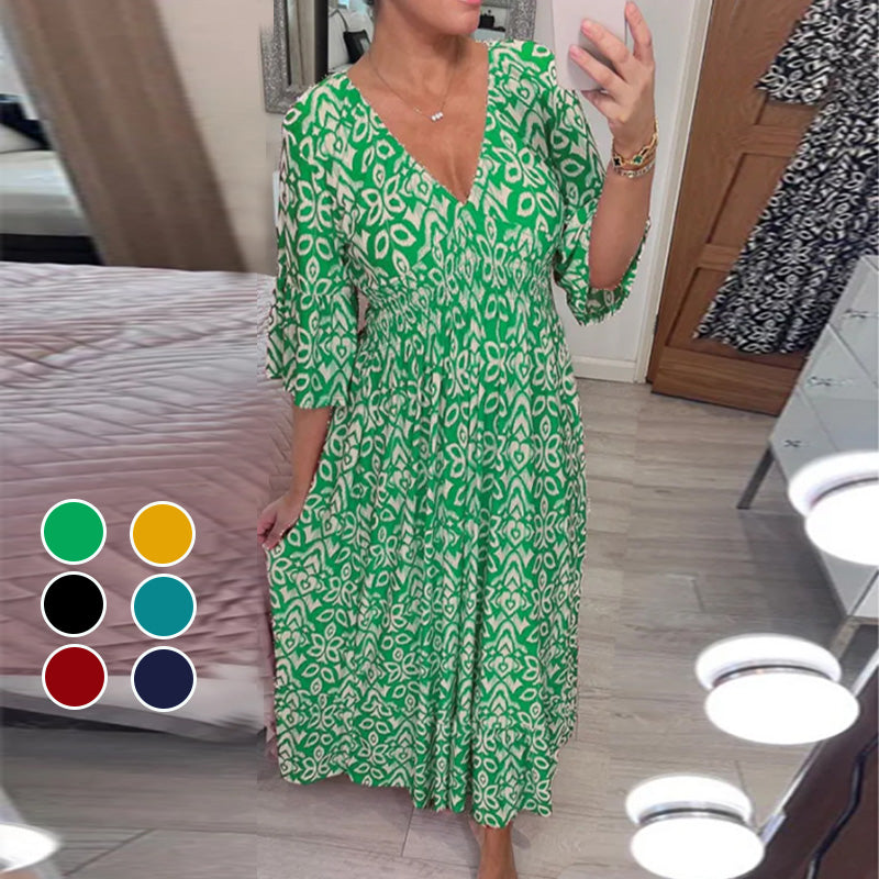 WW | Modische Damenkleid mit Print