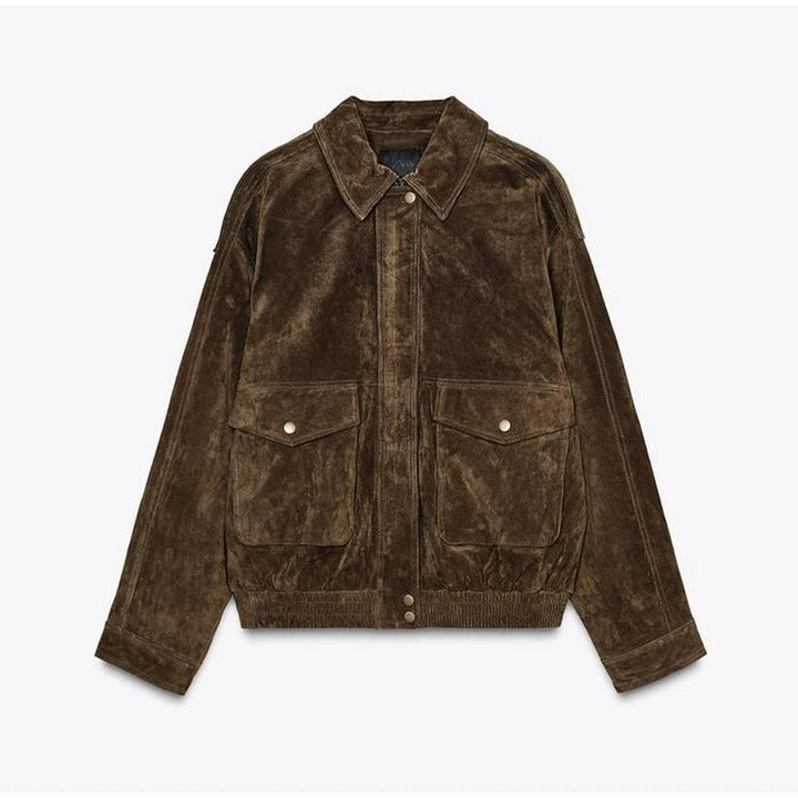 W&W Mode | Jacke mit Reißverschluss und Reverskragen