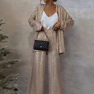 WW | Trendiges Design - High-Waist-Paillettenanzug