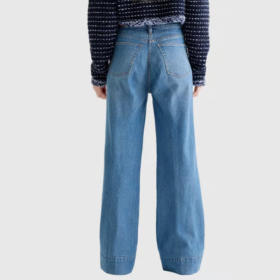 WW | Lange Und Weite Denim Hosen