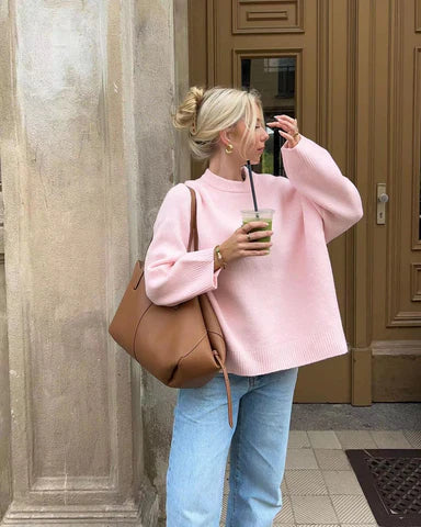 W&W Mode | Pullover mit Rundhalsausschnitt für Frauen