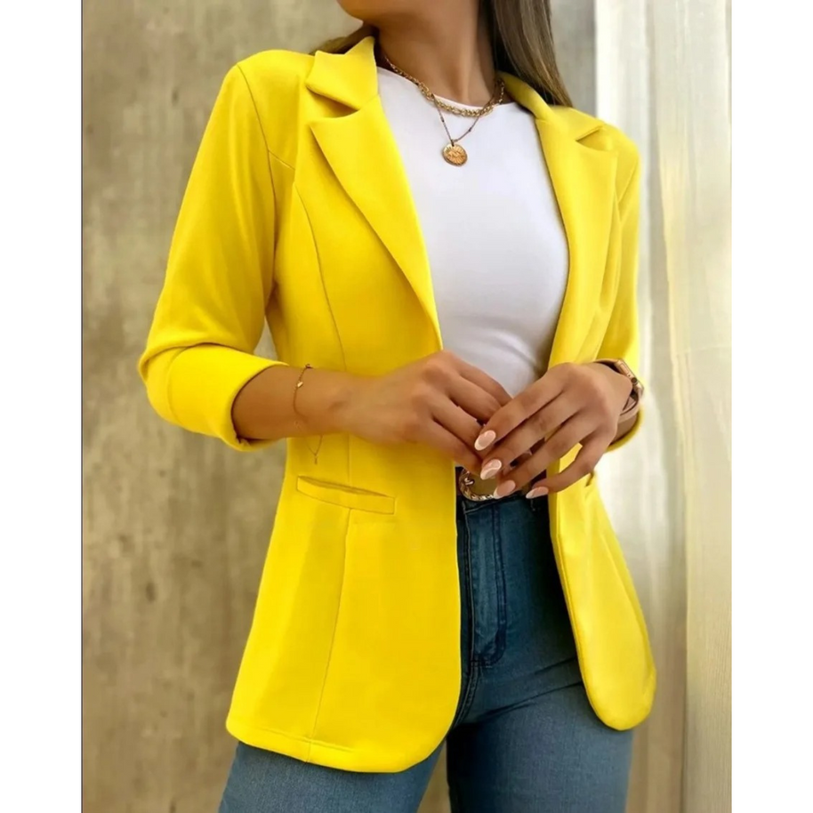 WW – Vintage-Damenblazer ohne Schnalle