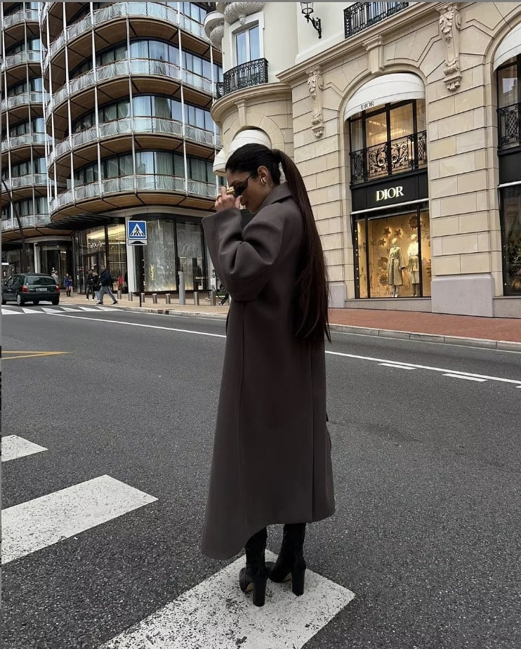WW | Übergröße Mantel Jacke Mit Zeitloser Eleganz Für Damen