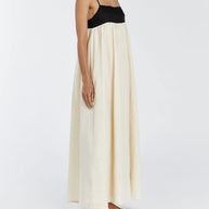 WW | Maxi Kleid Für Frauen Schwarz & Weiß