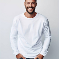 WW | Herren Langarm T-Shirt Einfaches Design Pullover Für Männer