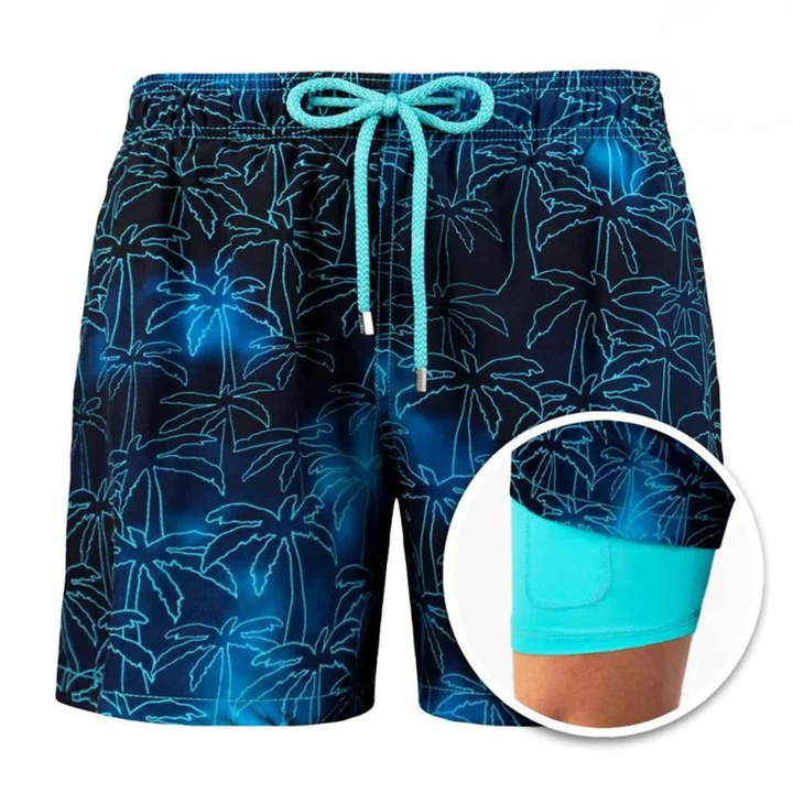W&W Mode | Herren 2 Lagige Schwimmshort Stilvolle Badebekleidung Für Männer