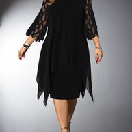WW | Elegantes Plus Size Spitzen Midi Kleid