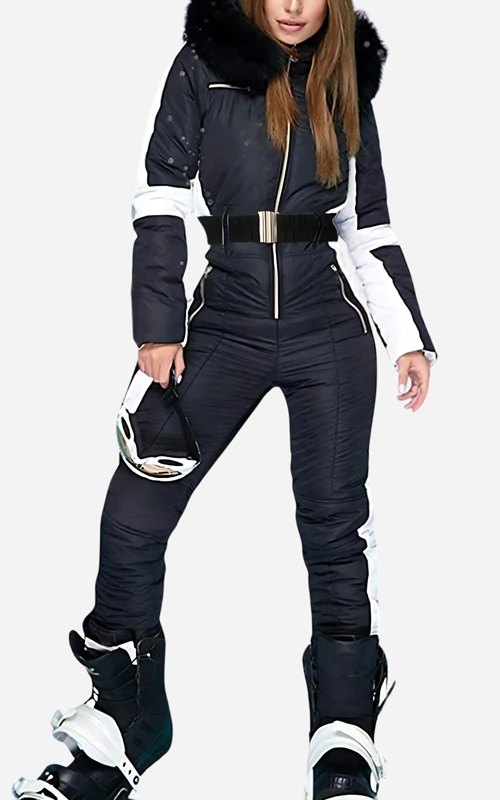 WW | Ski Overall 1 Stück Mit Gürtel Damen Eleganz Und Wärme