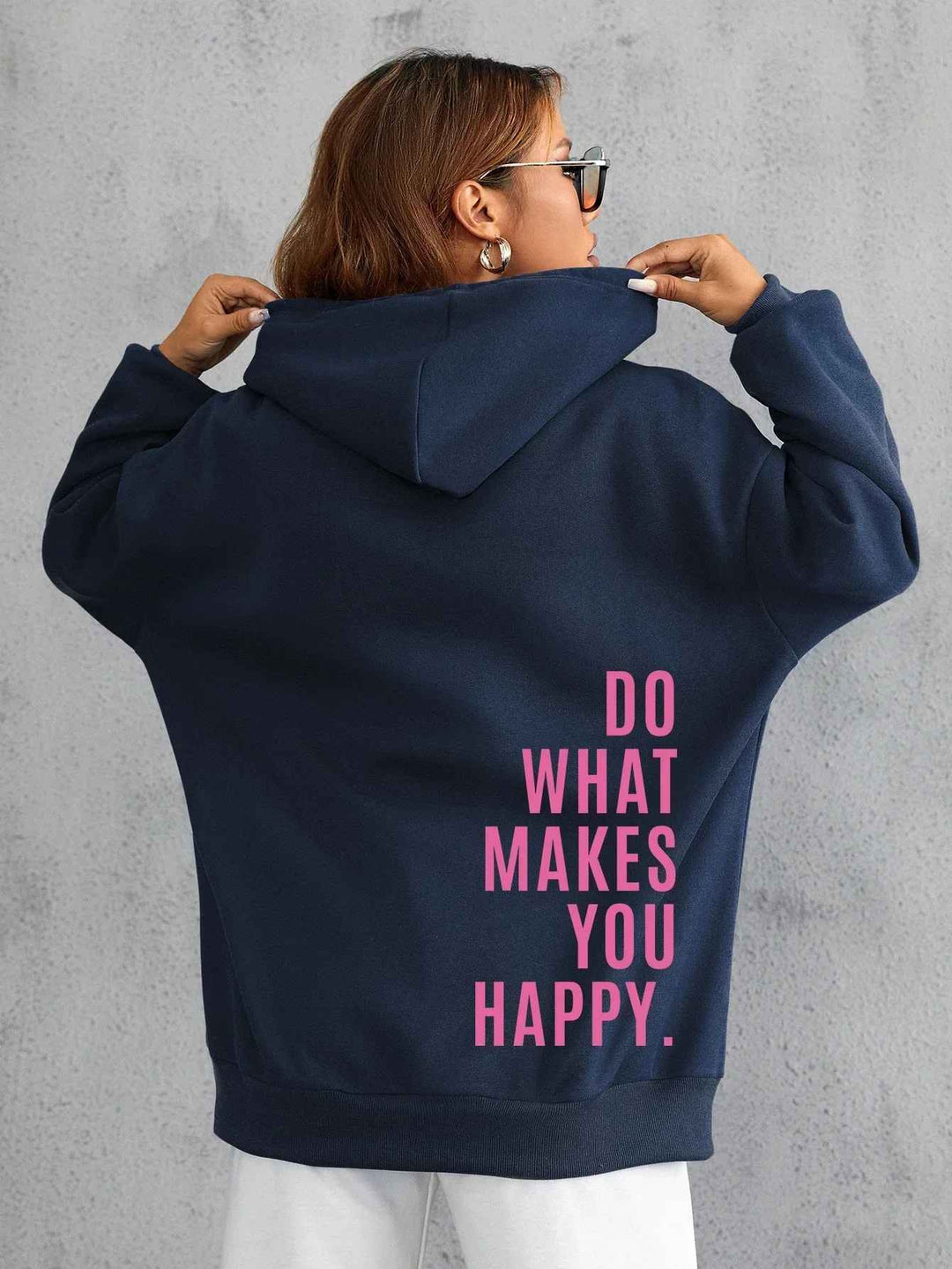 W&W Mode - Damen Hoodie - Lässiger Streetstyle mit Schriftzug
