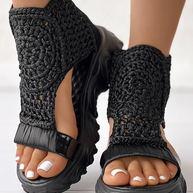 WW | Gestrickte Elastische Sommersandalen