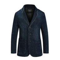 WW | Herren Denim Baumwolle Blazerjacke