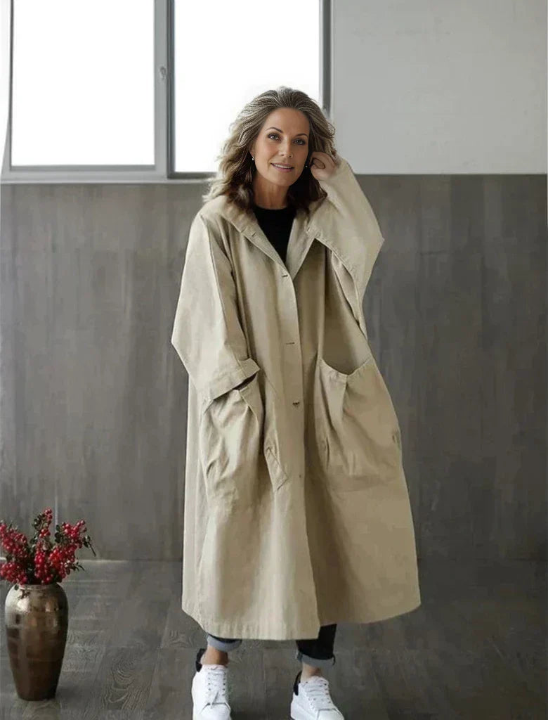 WW | Lässiger Übergröße Trenchcoat Für Damen