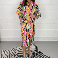 Multicolor Kinomo-Kleid