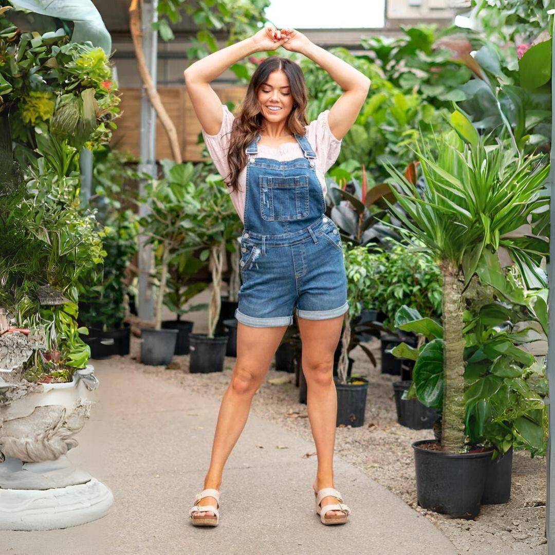 WW | aus Denim mit hoher Taille Shorts