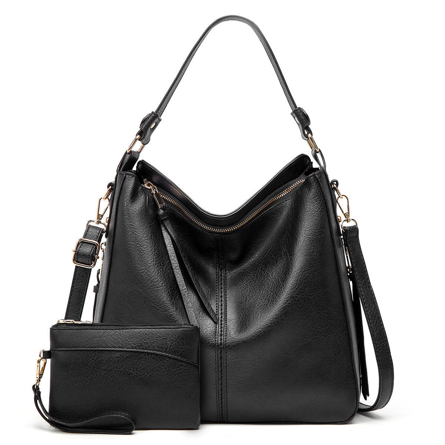 WW | Leder Tasche Mit Großer Kapazität Und Seitenfächern