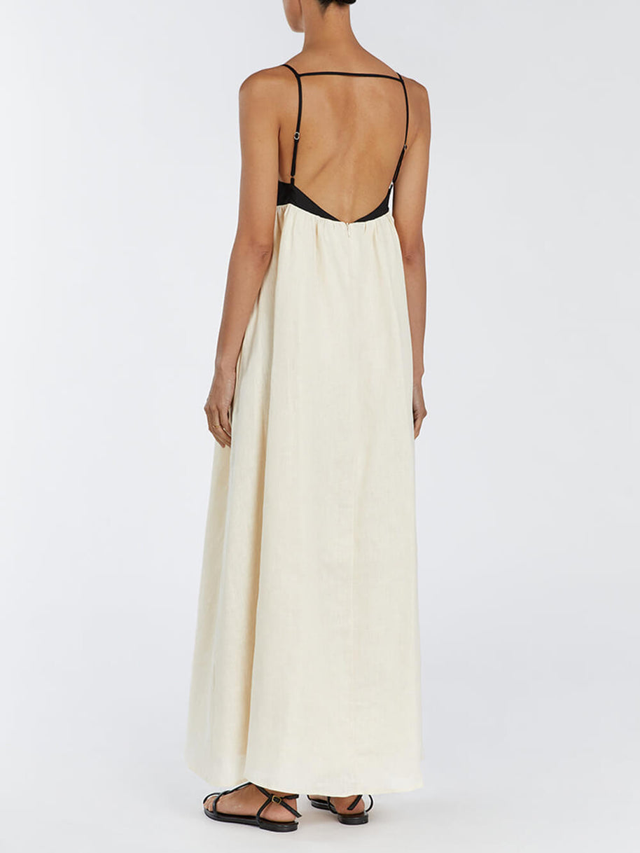 WW | Maxi Kleid Für Frauen Schwarz & Weiß