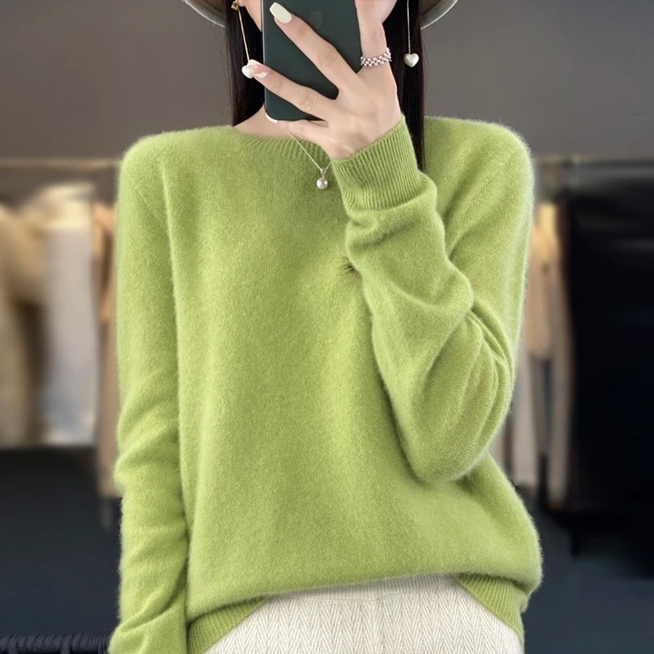 W&W Mode | Cashmere Pullover Damen Stilvoller Rundhals, Weich & Komfortabel