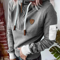 WW | Lässiges Sweatshirt mit Halbem Reißverschluss