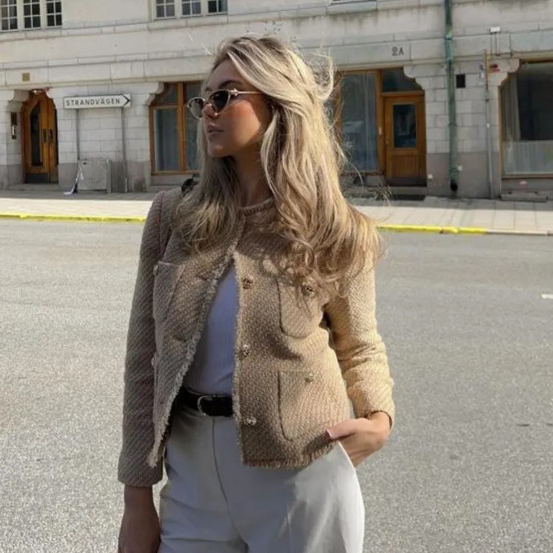 W&W Mode | Kamel Sommerjacke für Damen