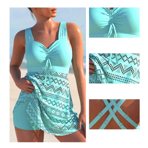 W&W Mode | Komfort: Gepolstertes Tankini-Set für Strand- und Pooltage