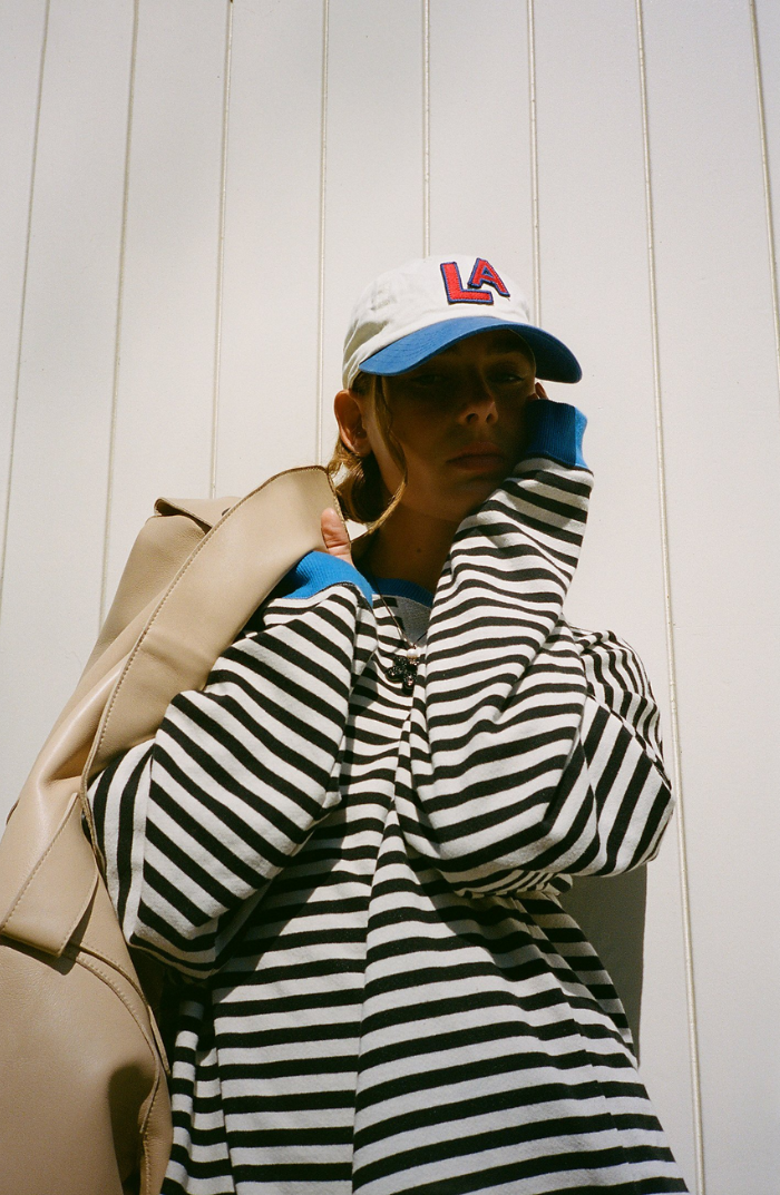 WW | Gestreifter Oversized Pullover Stilvoll, Warm und Verspielt