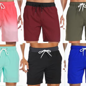 WW | Elastischer Bund, Einfarbig, Atmungsaktiv, Badehose für Herren