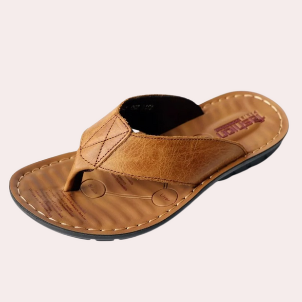 WW | Bequeme Herren Leder Slipper Komfortabel & Stilvoll Im Sommer