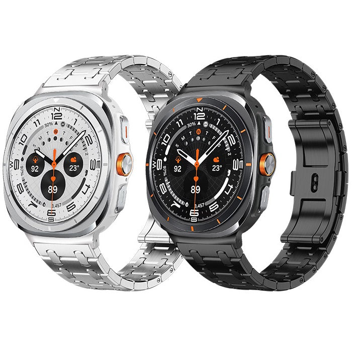 WW | Rvs Band Für Samsung Watch Ultra Mit Luxus Doppelkettendesign