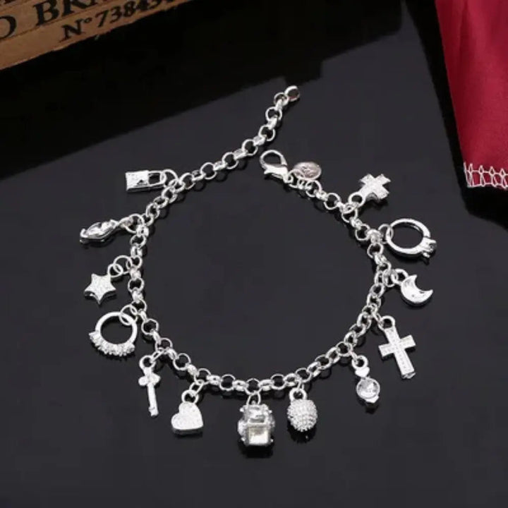 W&W Mode | Sterling Charmarmband Silber Für Damen