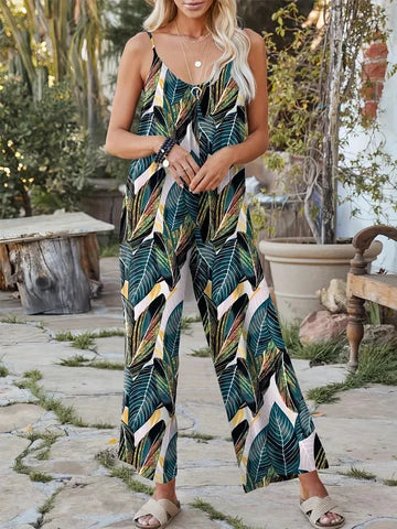 WW | Ärmelloser Jumpsuit mit Druck