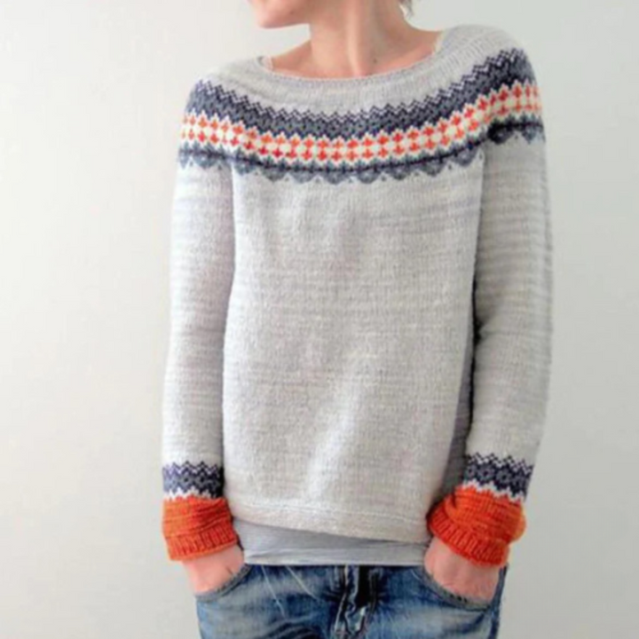 W&W Mode | Warmer Herbstpullover mit Rundhalsausschnitt für Damen