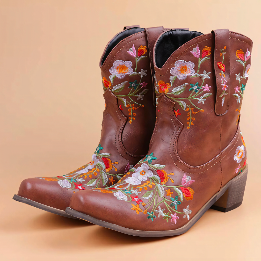 W&W Mode | Wetterbeständige Vintage Cowgirl-Stiefel